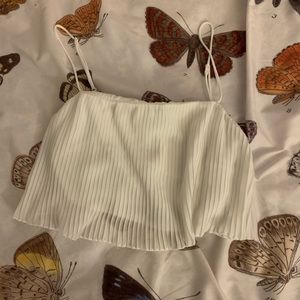 princess polly arrowhead top white (us size 4)